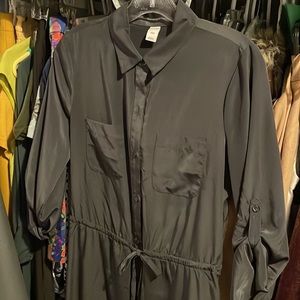 Dark Gray shirt dress